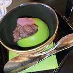 錦 - 水物　まっちゃのババロア