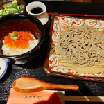 Juuwari Soba Monzen Chaya Katataya - ミニいくら丼セット1,430円