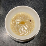 gozembou - キノコ鍋のスープを使った雑炊