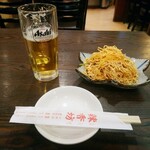 Shinkoubou - 生ビールと葱香干絲