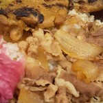 すき家 - チキン牛丼(大) アップ