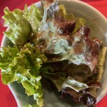焼肉ニューあらた 加島肉ビル店 - 定食のサラダ