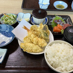 天ぷら八起 - サービス定食