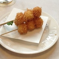 とんかつ まい泉 青山本店 - うずら串揚げ