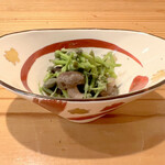 ご馳走 鉄や - ウワバミソウの実（ミズの実）のお浸し