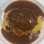 おむらいす亭 - 牛肉100％ハンバーグ特製デミグラスおむらいす
