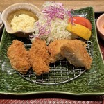 Ootoya - 大粒牡蠣と白子入り真だらのフライの定食