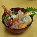 おかもと鮮魚店  - 海鮮丼[\1000]