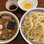 つけソバ いしい - つけソバ（大）＋生卵