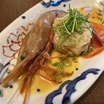 うゆう - 酔っ払い海老と卵黄しゃり玉