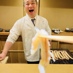 富小路 やま岸 - ◎私にも食べさせて。。。。お茶目な山ちゃん❣️