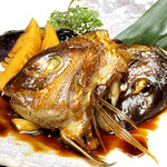 Ginzawafuuizakayafuurin - 真鯛カブトと旬野菜の煮物