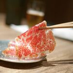 Beef Laboratory - 外モモのプレザオラ・サラミ