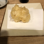 手打ちそばちくま - 白子の天ぷら