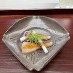 赤坂おぎ乃 - 鰆藁焼き•長芋•このわた醤油