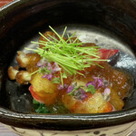 赤坂おぎ乃 - 車海老と皮目を炙った寒鰤