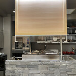 赤坂おぎ乃 - 厨房内焼き場