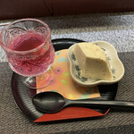 巫女し - いちぢくのババロアと紫蘇のゼリー