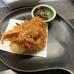 巫女し - エビと白身魚の揚げ物