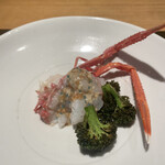 日本料理FUJI - アカザエビの味噌で頂きます