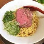 金町製麺 - スタミナ牛油そば