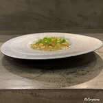 カーサ・デル・チーボ - 北寄貝と帆立貝､しじみの貝のラグーで味わう青森産のふかひれ