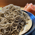 Shinshuu Soba To Jizake Ogi Soseifunjo - 大ざるそば 590円 紅しょうがかき揚げ 170円