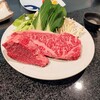 鉄板焼 大山 - 料理写真:向日葵コースの福島うねめ牛サーロイン、ヒレ