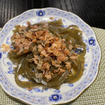 Hayashi Masayukio Kyuuto Ten - 醤油、またはポン酢、酢味噌、お好みの味付けで…
                      生姜、細ネギ、ゴマ、お好みの薬味で…
