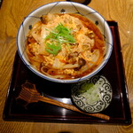 宮城野 - こないだの辛味噌うどん。バラ肉満載でも、それの苦手なぼくに一切その匂いを感じさせなかったことがそば屋の凄み !