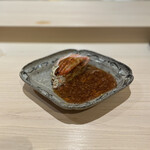 すし宮川 - 松葉蟹香箱黒酢ソース