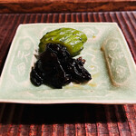 京天神 野口 - ☆海苔佃煮と胡瓜糠漬け
