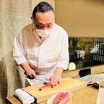 京天神 野口 - ◎全身トロといわれるほど美味いヤイトカツオ。