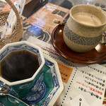 みちのく民芸店 - 本日のコーヒーコロンビアとカフェオーレ