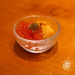 鮨 井上 - イクラとウニ