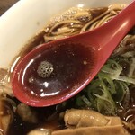 稲庭中華そば 秋田本店 - 煮干し中華そばとチャーシュー飯のセット　スープアップ