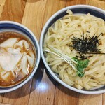 双麺 - つけ麺 醤油 特盛 ワンタン追加