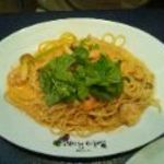 ベルパロッソ - 海老とキノコのトマトクリーム　大盛り