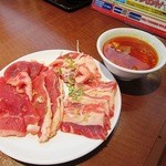 Sutaminatarou - カルビ＆ロース／カルビスープ