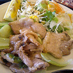 おおつき - 豚肉と青梗菜炒め