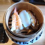 Sushi Sake Sakana Sugitama - 欲張りなシュウマイ３種盛り（527円）