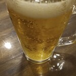 お好み焼き nacca - おビール。キンキンだよ