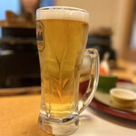 かに道楽 - 生ビール