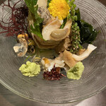 和さび - 生のつぶ貝のお刺身