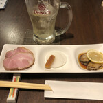 せいじ - お通しの三点盛り