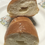 パン・リゾッタ - 塩バターパンの断面