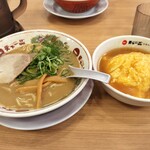 天下一品 - こってりとミニ天津飯