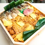 三新軒 - 料理写真:塩〆鯖と鮭の焼漬押し競寿司