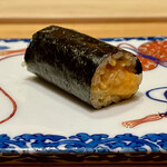 一心鮨 光洋 - ⑪馬糞雲丹海苔巻き〜北海道の馬糞雲丹。