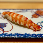 一心鮨 光洋 - ⑫車海老〜宮崎の車海老は甘いと感じるのは私だけ？